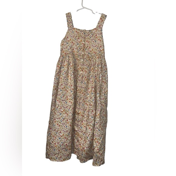 Bonpoint Multicolor girls maxi Dress full button front sz 14 - Picture 1 of 5